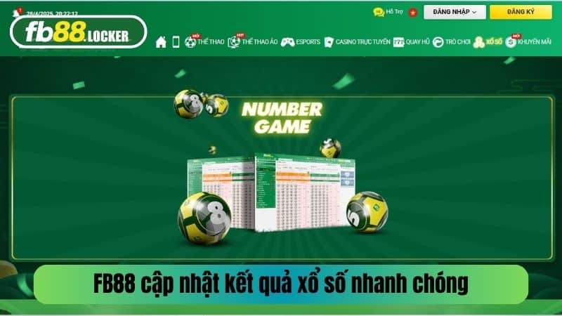 FB88 cập nhật kết quả xổ số công khai nhanh chóng
