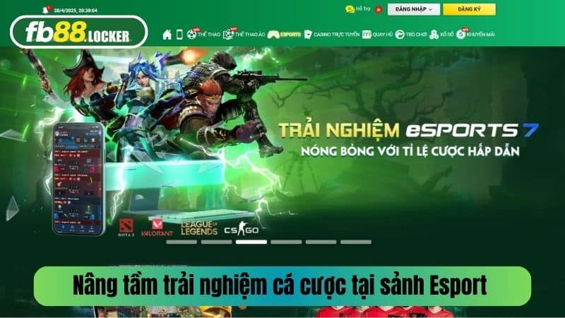 Nâng tầm trải nghiệm cá cược tại sảnh game Esport 